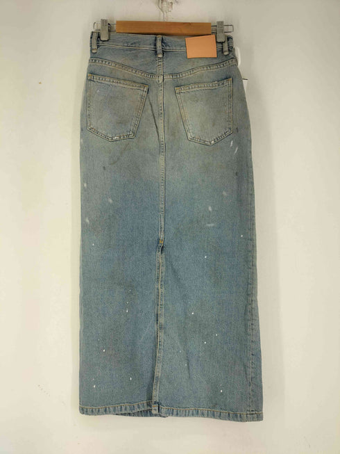 アクネストゥディオズ ACNE STUDIOS スリット ペンキ加工 デニムスカート レディース EUR:34