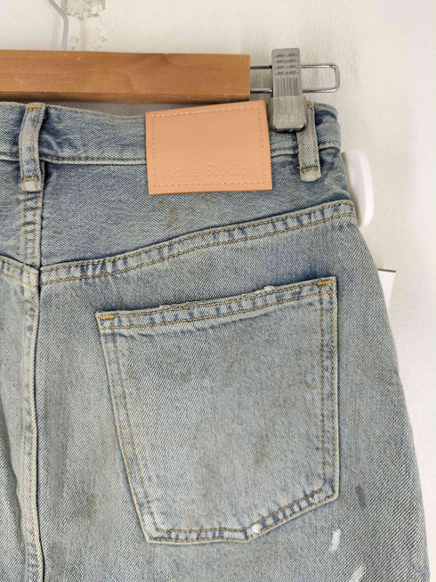 アクネストゥディオズ ACNE STUDIOS スリット ペンキ加工 デニムスカート レディース EUR:34