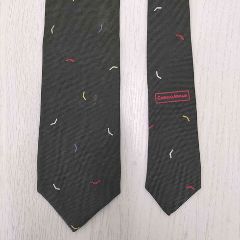 ジョルジオアルマーニ Giorgio Armani シルク100%総柄ネクタイ メンズ