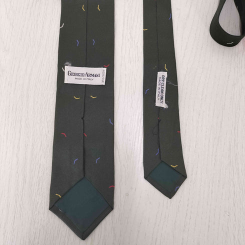 ジョルジオアルマーニ Giorgio Armani シルク100%総柄ネクタイ メンズ