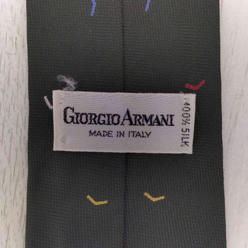 ジョルジオアルマーニ Giorgio Armani シルク100%総柄ネクタイ メンズ