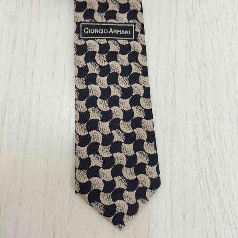 ジョルジオアルマーニ Giorgio Armani シルク100%総柄ネクタイ メンズ