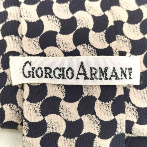 ジョルジオアルマーニ Giorgio Armani シルク100%総柄ネクタイ メンズ