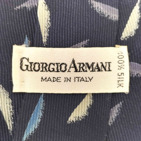 ジョルジオアルマーニ Giorgio Armani シルク100% 総柄ネクタイ メンズ