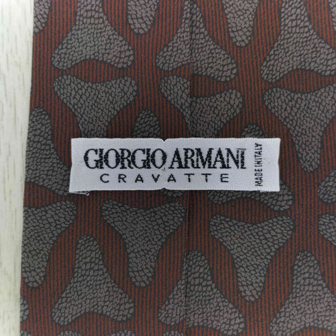 ジョルジオアルマーニ Giorgio Armani シルク100%総柄ネクタイ メンズ
