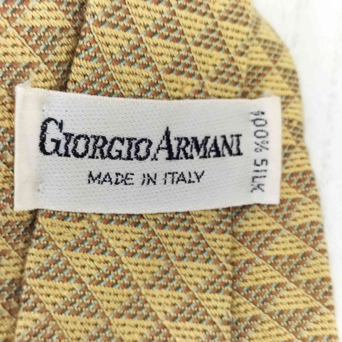 ジョルジオアルマーニ Giorgio Armani シルク100%総柄ネクタイ メンズ