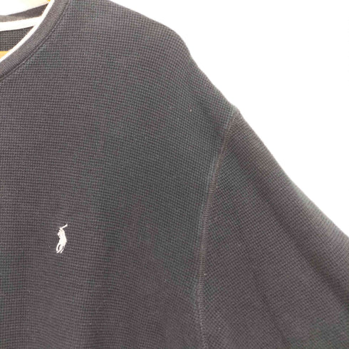 ポロラルフローレン POLO RALPH LAUREN SLEEPWEAR ポニー刺繍 Vネック ワッフル 長袖Tシャツ メンズ