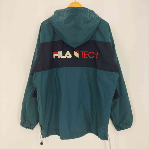 フィラ FILA 90s ナイロン アノラックパーカー メンズ import:L