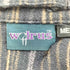 wolrus ボーダー フランネル ジップアップシャツ ボックスシルエット メンズ JPN:M