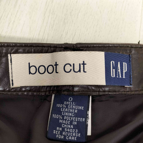 ギャップ Gap OLD レザー boot cut パンツ メンズ ONE SIZE