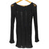 eihey ダメージ加工 クルーネックニット レディース