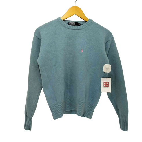 ポロバイラルフローレン Polo by RALPH LAUREN 90s ポニー刺繍 ウール100 ニットセーター レディース import:L