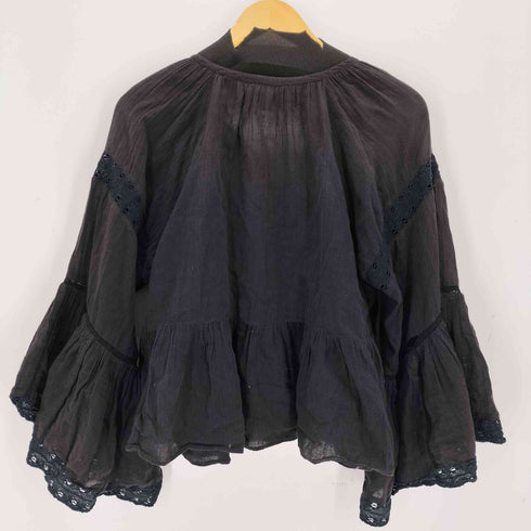サラマリカ Sara Mallika COTTON GAUZE LACE BIG SLEEVE TOPS レディース