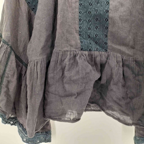 サラマリカ Sara Mallika COTTON GAUZE LACE BIG SLEEVE TOPS レディース