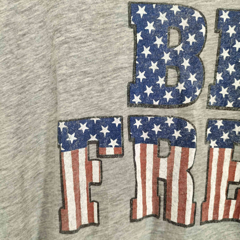 SOLID THREADS USA製 星条旗カラー BE FREE TEE メンズ import:M
