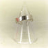 ODUL モアサナイト/SILVER curvy form pave ring レディース 10