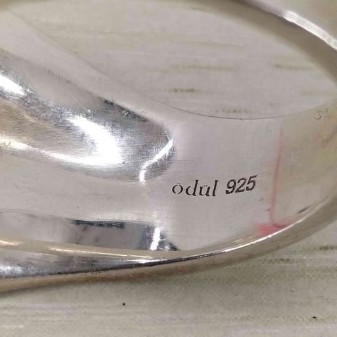 ODUL モアサナイト/SILVER curvy form pave ring レディース 10