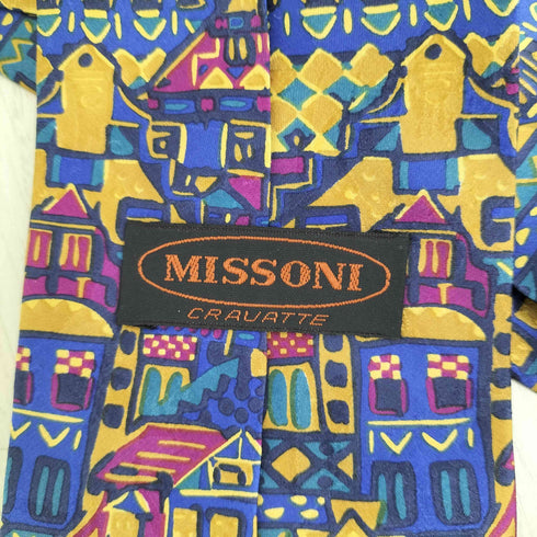 ミッソーニ MISSONI シルク100 総柄ネクタイ メンズ