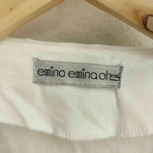 emino emina フリルシアー切替ブラウス レディース
