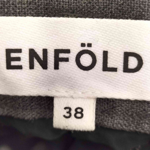 エンフォルド ENFOLD クロップドテーパードトラウザー レディース 38