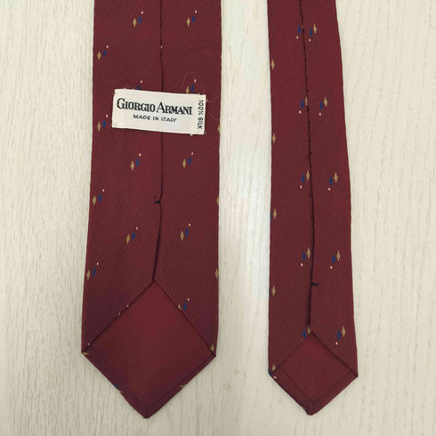 ジョルジオアルマーニ Giorgio Armani シルク100%総柄ネクタイ メンズ