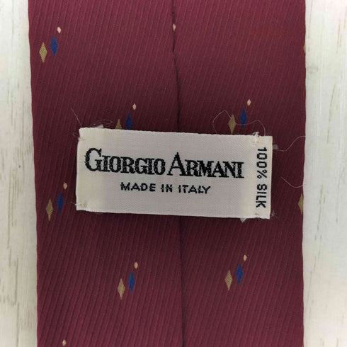 ジョルジオアルマーニ Giorgio Armani シルク100%総柄ネクタイ メンズ