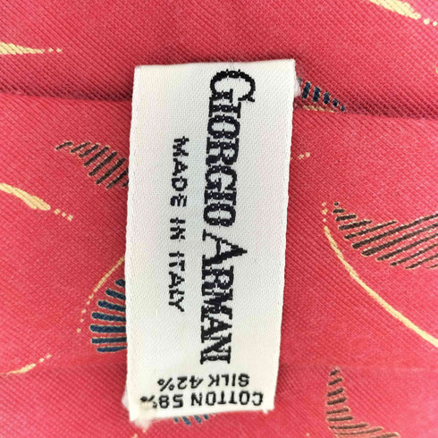 ジョルジオアルマーニ Giorgio Armani シルク100%総柄ネクタイ メンズ