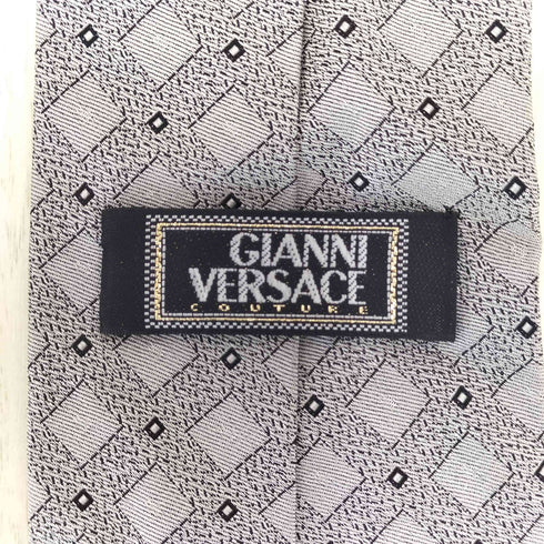 ジャンニヴェルサーチ GIANNI VERSACE シルク100%総柄ネクタイ メンズ