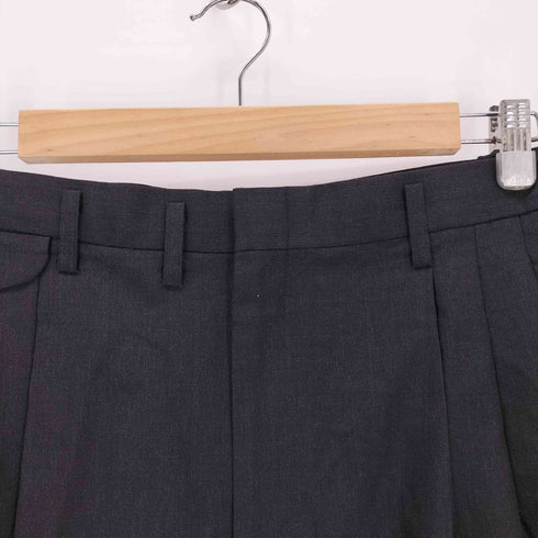 3タック ウールスラックス 裾ダブル YZIP メンズ