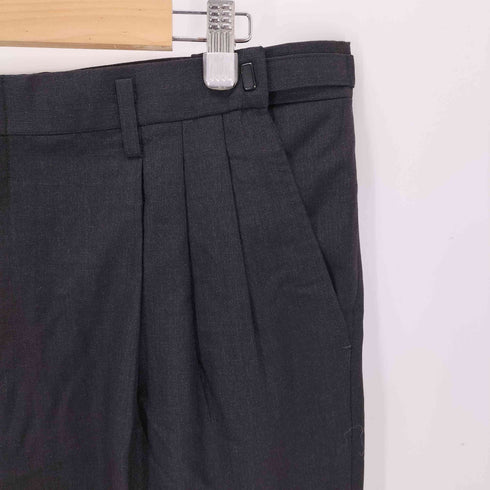 3タック ウールスラックス 裾ダブル YZIP メンズ