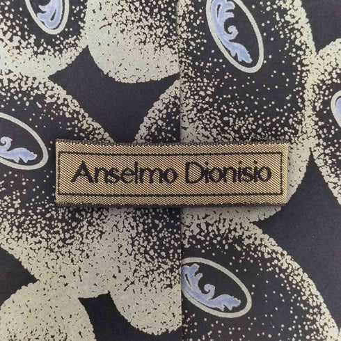 Anselmo Dionisio シルク100%総柄ネクタイ メンズ