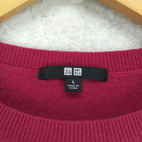 ユニクロ UNIQLO CASHMERE 100% カシミヤクルーネックセーター レディース JPN:L