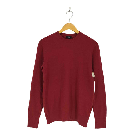 ユニクロ UNIQLO CASHMERE 100% カシミヤクルーネックセーター メンズ JPN:M