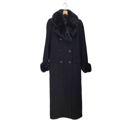FAIRE LA BISE angora&cashmere カシミヤアンゴラ混 フェイクファーロングコート レディース JPN:M