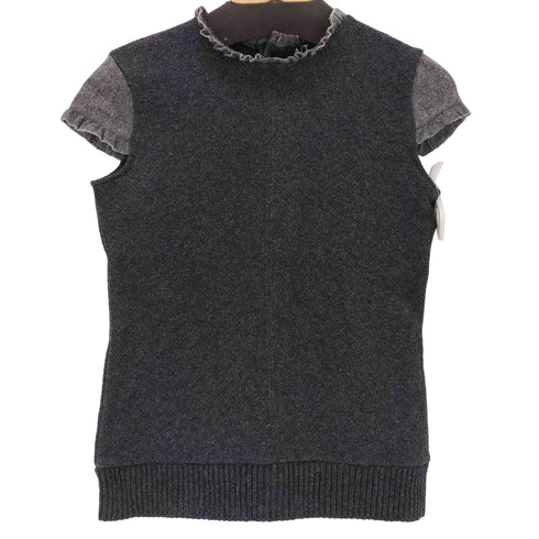 アツロウタヤマ ATSURO TAYAMA A/T 切替 フリル ニット レディース