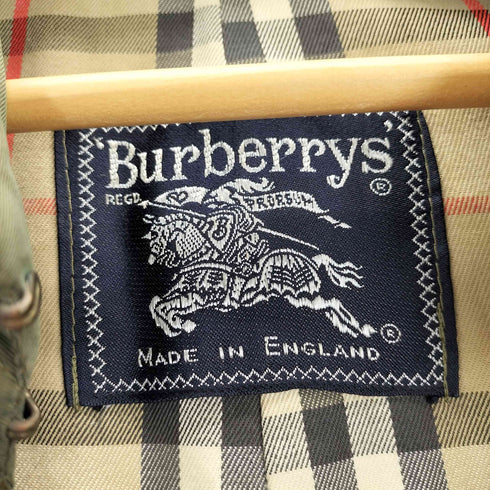 バーバリーズ BURBERRYS MADE IN ENGLAND 裏地ノバチェック トレンチコート 玉虫 メンズ