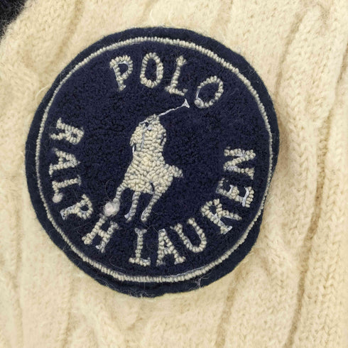 ポロバイラルフローレン Polo by RALPH LAUREN ワッペンデザイン チルデンニット レディース import:S
