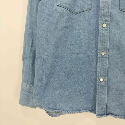ユナイテッドアローズ UNITED ARROWS スナップボタン デニム ワークシャツ メンズ JPN:M