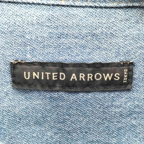 ユナイテッドアローズ UNITED ARROWS スナップボタン デニム ワークシャツ メンズ JPN:M