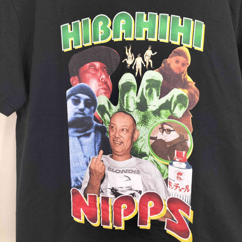 ヒップホップ ラッパー フォトプリントクルーネックTシャツ メンズ JPN:L