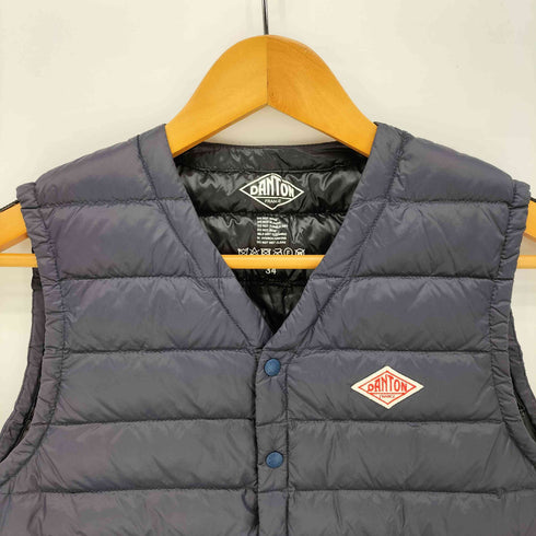 ダントン DANTON ロゴ 刺繍 インナー ダウン ベスト レディース FR:34