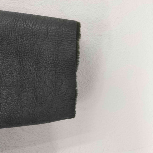 プレインピープル PLAIN PEOPLE lamb leather 羊革 ムートン ノーカラーコート レディース JPN:2