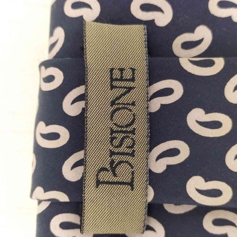 bisione 総柄ネクタイ メンズ