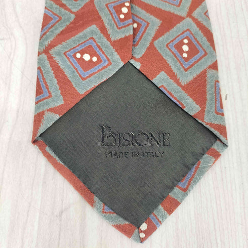bisione 総柄ネクタイ メンズ