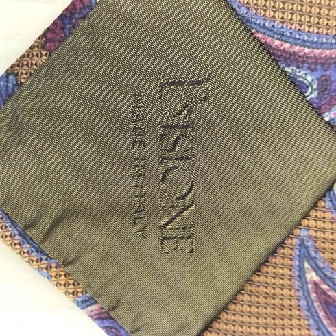 bisione 総柄ネクタイ メンズ