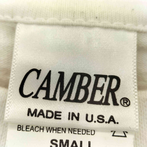 キャンバー CAMBER USA製 コットン クルーネック半袖Tシャツ メンズ S