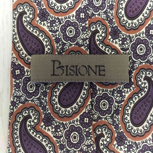 bisione 総柄ネクタイ メンズ