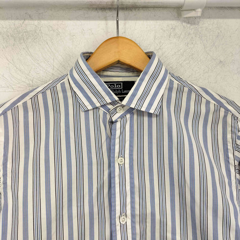 ポロバイラルフローレン Polo by RALPH LAUREN estate custom fit マルチストライプシャツ メンズ 39-82