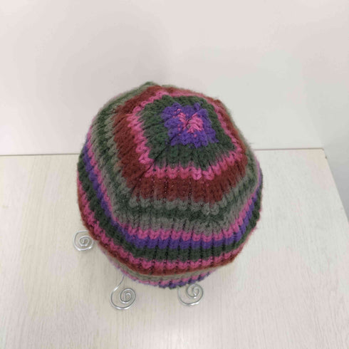 カオス Chaos 刺繍ボーダーニット帽 レディース