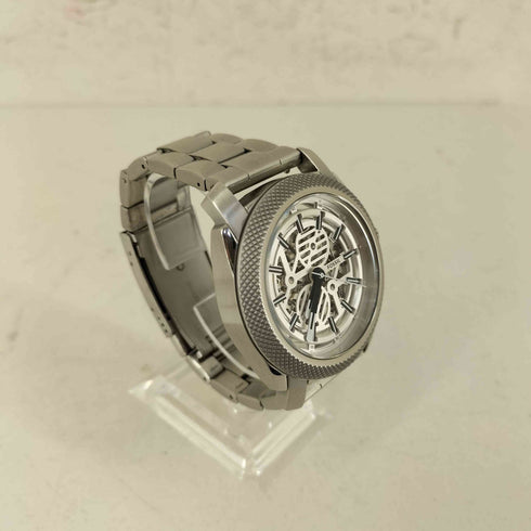フォッシル FOSSIL MACHINE オートマティック シースルーバック ステンレススチール ウォッチ メンズ